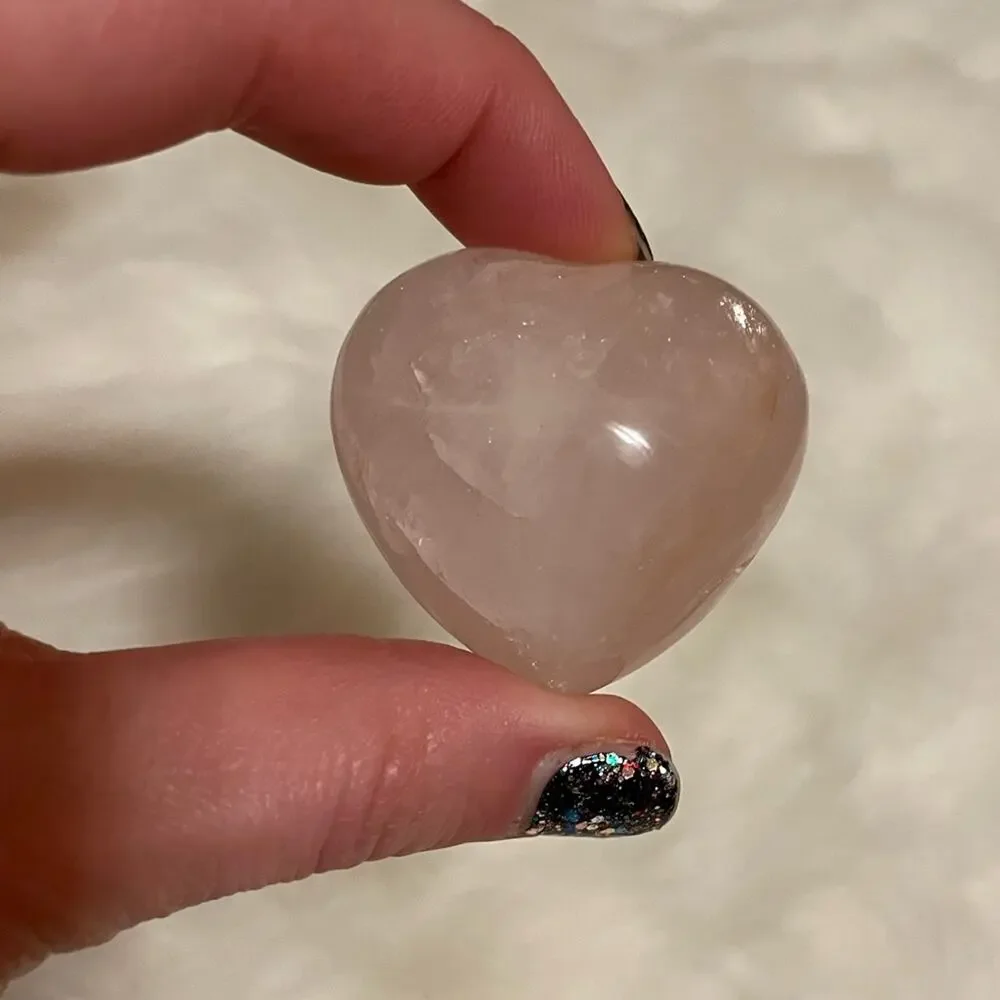 🔴 3 for $15 Rose Quartz Heart #2